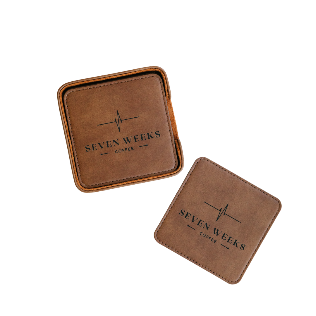 Leather Coaster Set
