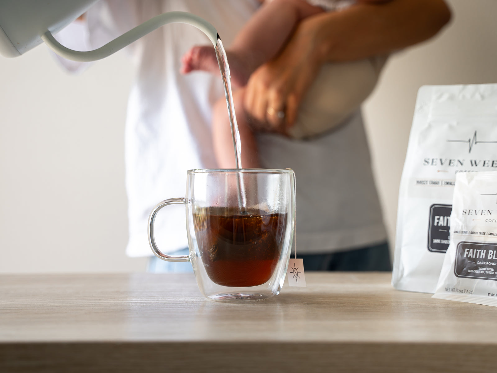 Bags of Seven Weeks Coffee