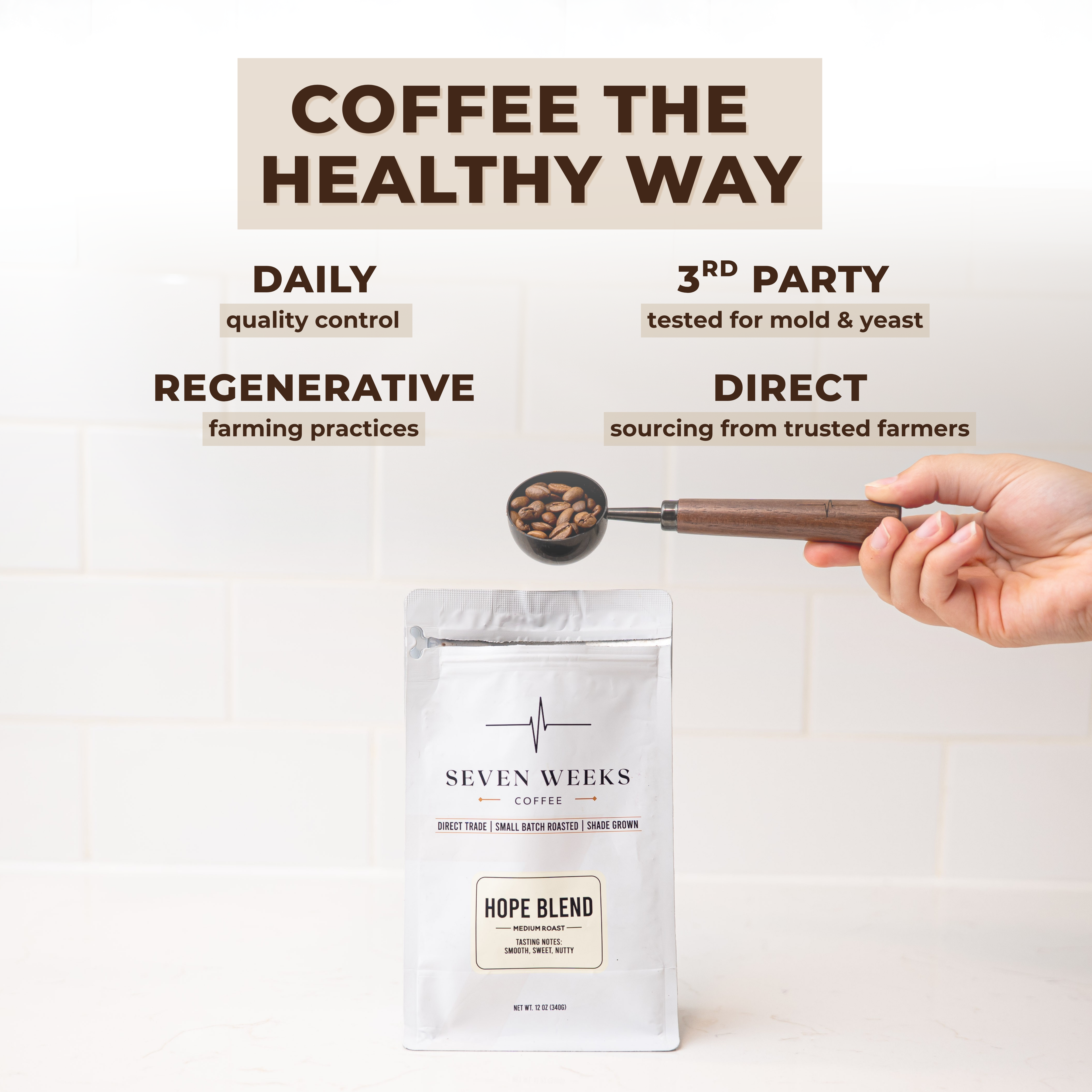 Faith Blend - Dark Roast – Seven Weeks Coffee